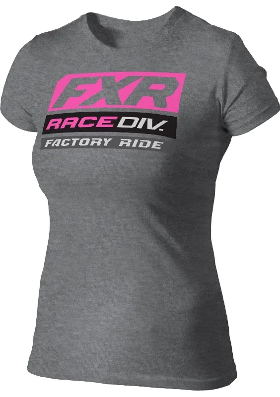 Official FXR Racing Womans Race Division T'shirt - 202260-0794 Welt Pockets Slit Pockets Official FXR Racing Womans Race Division T'shirt - 202260-0794 Welt Pockets Slit Pockets