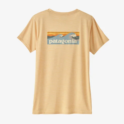 Patagonia Women's Capilene® Cool Daily Graphic Shirt - Waters Denim Fabric Leather Fabric Suede Fabric Patagonia Women's Capilene® Cool Daily Graphic Shirt - Waters Denim Fabric Leather Fabric Suede Fabric