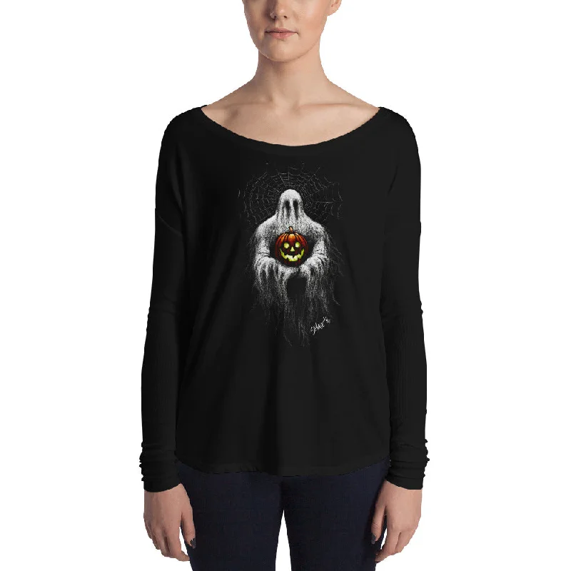 Spirit of Halloween Ladies' Long Sleeve Tee Print Jacquard Patchwork