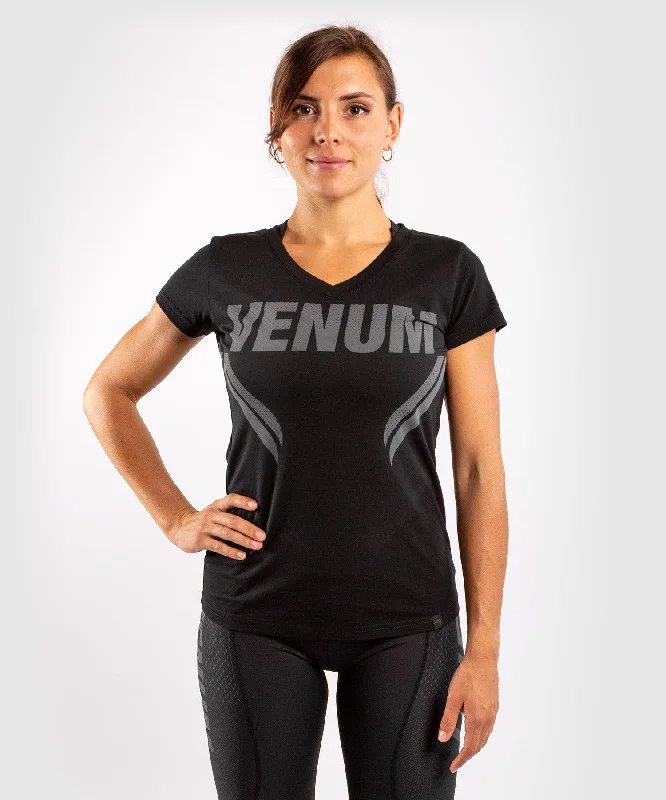 Venum ONE FC Impact T-shirt - for women - Black/Black Graphic T-Shirt Round Neck Polyester Venum ONE FC Impact T-shirt - for women - Black/Black Graphic T-Shirt Round Neck Polyester