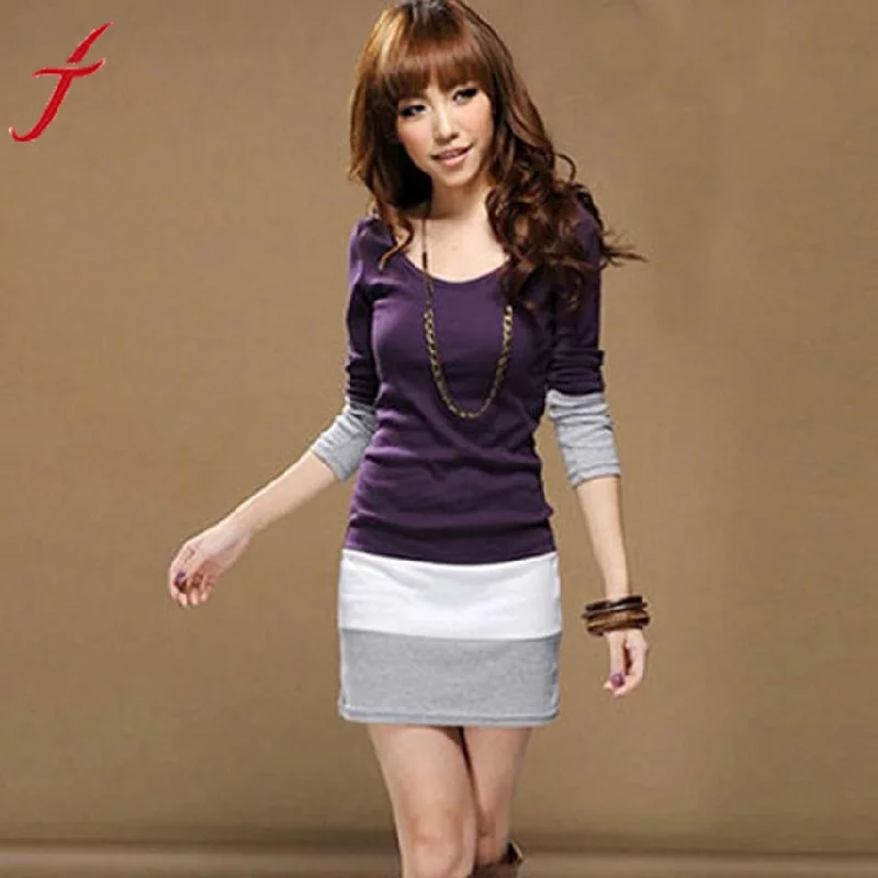 1PC Autumn Dress Womens Casual Long Sleeve Slim Stripe Party A-Line Mini Dress Clothing Sexy Black Purple Bodycon Dress Fashionable Boho-Chic Mini Dress 1PC Autumn Dress Womens Casual Long Sleeve Slim Stripe Party A-Line Mini Dress Clothing Sexy Black Purple Bodycon Dress Fashionable Boho-Chic Mini Dress