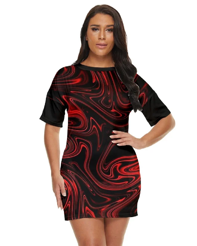 TRP Maze 01-01 Designer Round Neck Short Sleeve Bodycon Mini Dress Casual V-Neck Mini Dress TRP Maze 01-01 Designer Round Neck Short Sleeve Bodycon Mini Dress Casual V-Neck Mini Dress