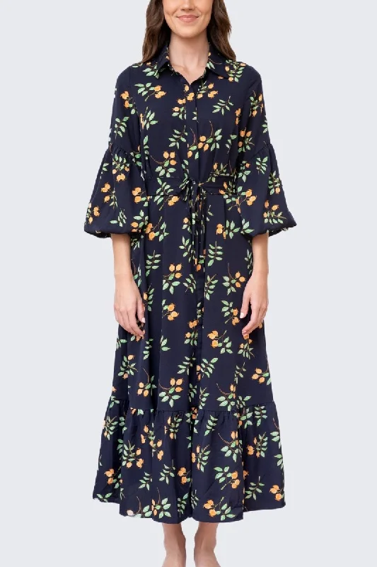 ALICE DRESS (NAVY/RED)