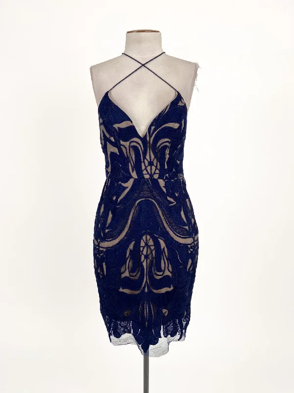 Blossom | Navy Cocktail Dress | Size 8