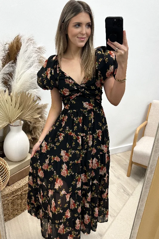 "Change Of Pace" Dress (Black Multi)