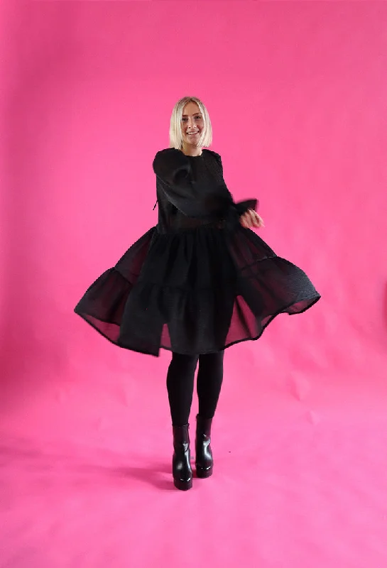 Dishy Dress Glitter Black