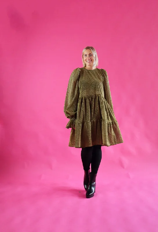 Dishy Dress Glitter Gold