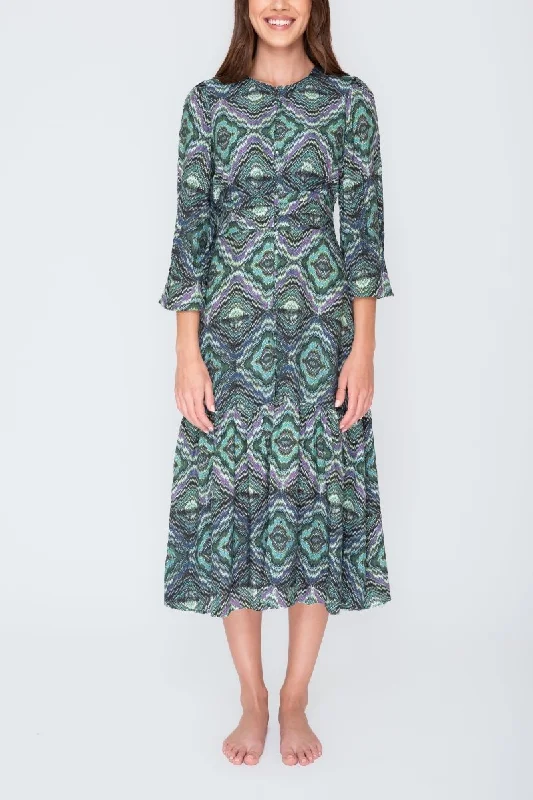 GWENYTH DRESS (Green/Multicolor)