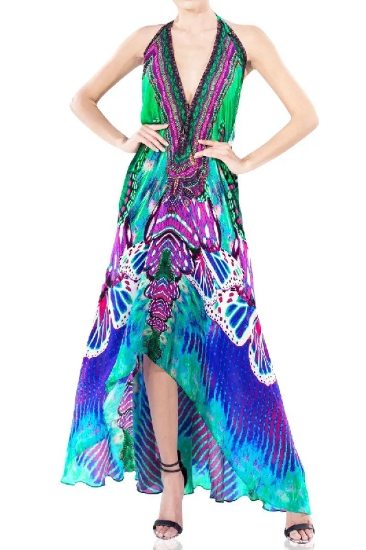 Halter Style Sexy Purple Dresses