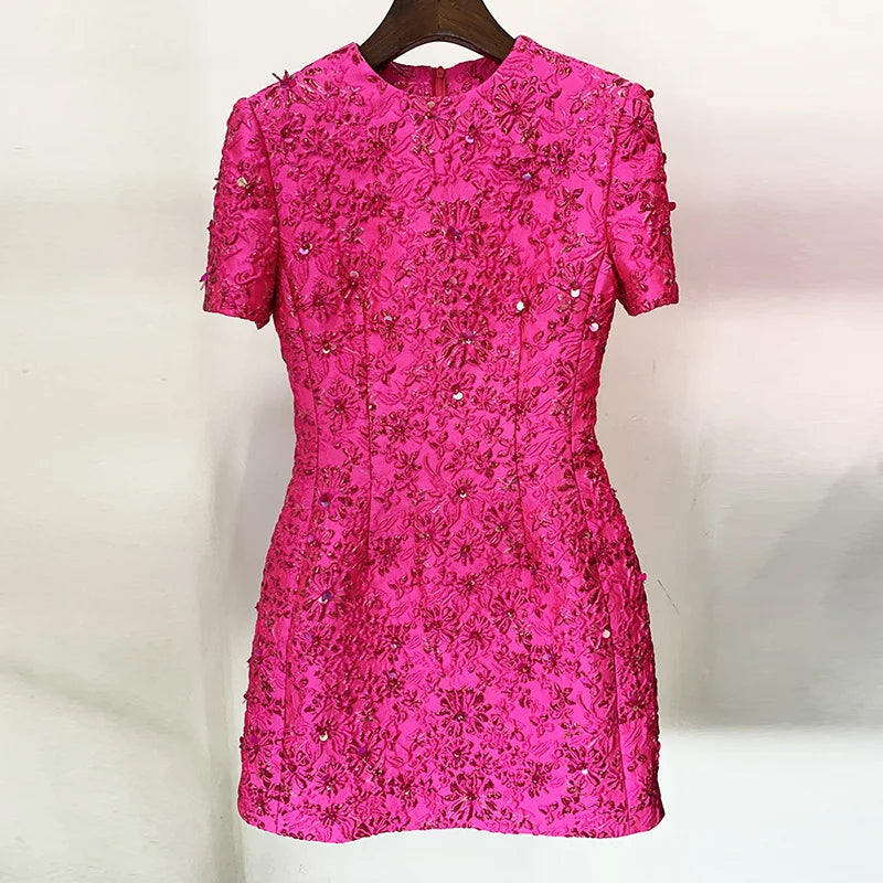 Rose red dress