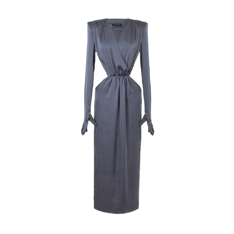 Silky Dress With Cutouts