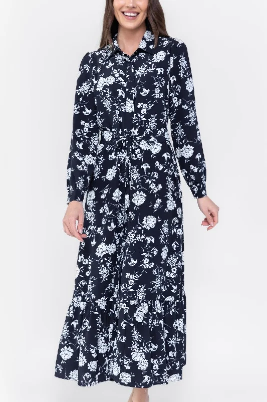 LEXI DRESS (NAVY FLOWER)