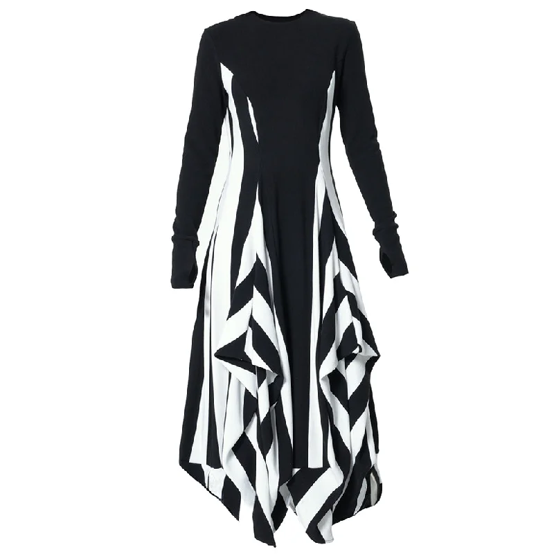 Striped Dress | Black