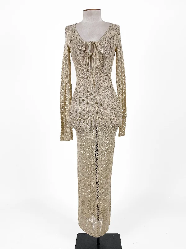 White Fox | Gold Cocktail Dress | Size XS