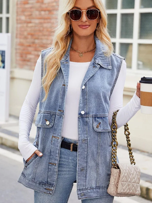 Button Up Collared Neck Denim Jacket with Pockets Appliqued Jacket Beaded Jacket Sequined Jacket Button Up Collared Neck Denim Jacket with Pockets Appliqued Jacket Beaded Jacket Sequined Jacket