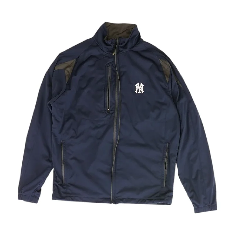 Navy Solid New York Yankees Active Jacket V-Neck Jacket Boat Neck Jacket Square Neck Jacket Navy Solid New York Yankees Active Jacket V-Neck Jacket Boat Neck Jacket Square Neck Jacket
