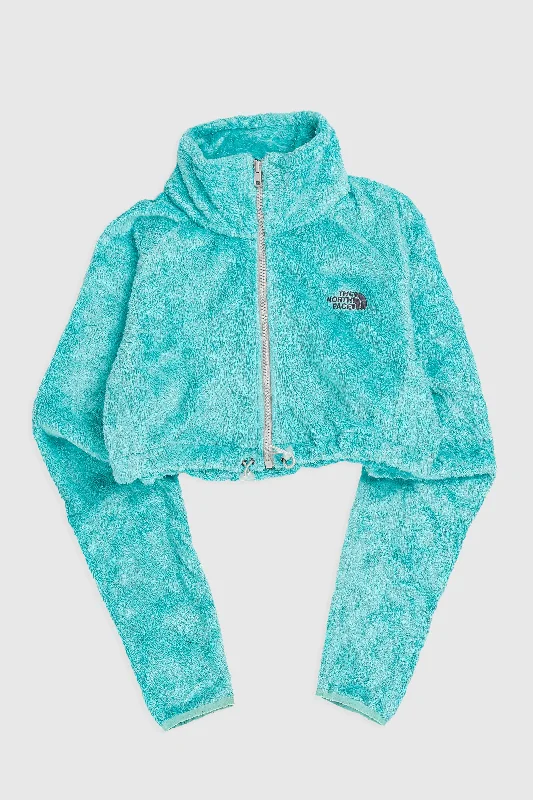 Rework North Face Crop Fleece Jacket - S Rayon Fabric Velvet Fabric Corduroy Fabric Rework North Face Crop Fleece Jacket - S Rayon Fabric Velvet Fabric Corduroy Fabric