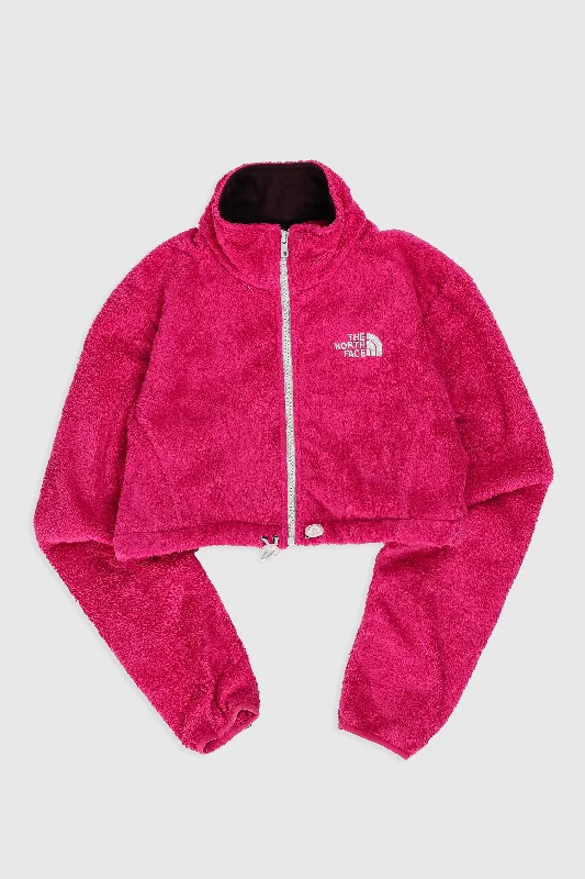 Rework North Face Crop Fleece Jacket - XS, S, M, L, XL Bomber Jacket Anorak Windbreaker Rework North Face Crop Fleece Jacket - XS, S, M, L, XL Bomber Jacket Anorak Windbreaker