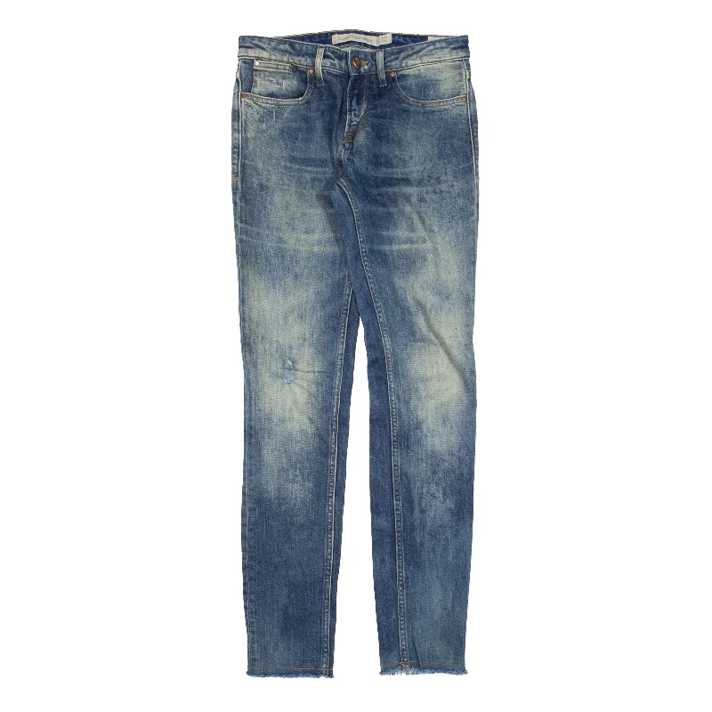 CALVIN KLEIN JEANS Jeans Blue Denim Slim Skinny Womens W25 L29 Fashionable Distressed Jeans CALVIN KLEIN JEANS Jeans Blue Denim Slim Skinny Womens W25 L29 Fashionable Distressed Jeans