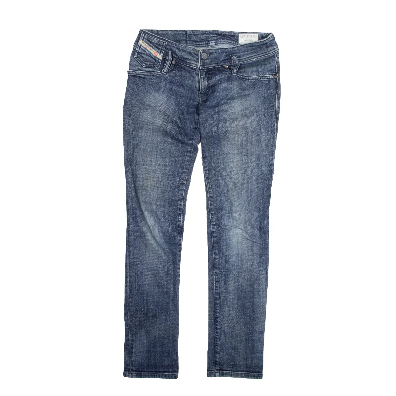 DIESEL Matic Jeans Blue Denim Slim Tapered Womens W26 L30 Fashionable Slouchy Fit Jeans DIESEL Matic Jeans Blue Denim Slim Tapered Womens W26 L30 Fashionable Slouchy Fit Jeans