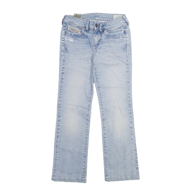 DIESEL Ronhoir Distressed Jeans Blue Denim Regular Bootcut Womens W24 L26 Comfortable Stretch Fit Jeans DIESEL Ronhoir Distressed Jeans Blue Denim Regular Bootcut Womens W24 L26 Comfortable Stretch Fit Jeans