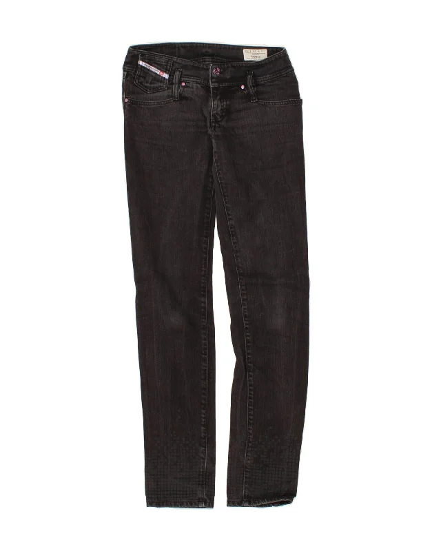 DIESEL Womens Matic Tapered Skinny Jeans W26 L34 Black Cotton Fashionable Cropped Denim Jeans DIESEL Womens Matic Tapered Skinny Jeans W26 L34 Black Cotton Fashionable Cropped Denim Jeans