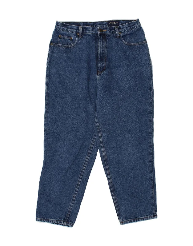 EDDIE BAUER Womens Petite Tapered Jeans US 16 XL W32 L27 Blue Cotton Casual Loose Fit Jeans EDDIE BAUER Womens Petite Tapered Jeans US 16 XL W32 L27 Blue Cotton Casual Loose Fit Jeans
