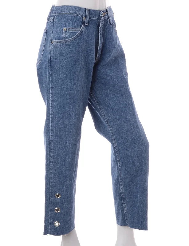 Label Lou Bottom Eyelet Jeans Fashionable Bootcut Jeans