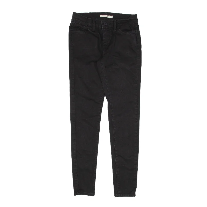 LEVI'S 710 Jeans Black Denim Slim Skinny Womens W26 L28 Fashionable Slouchy Fit Jeans LEVI'S 710 Jeans Black Denim Slim Skinny Womens W26 L28 Fashionable Slouchy Fit Jeans