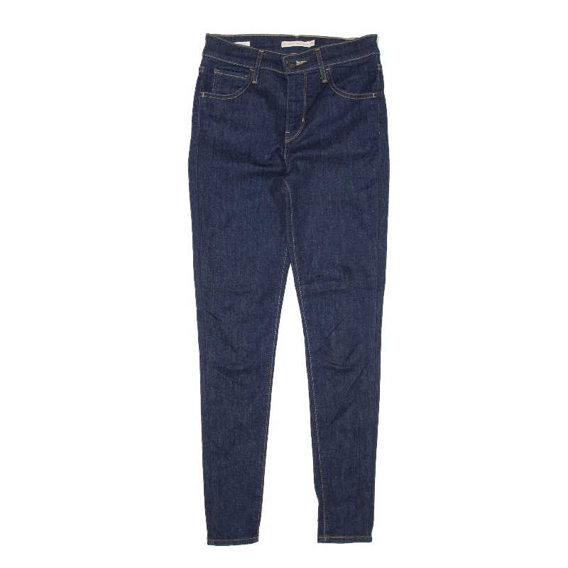 LEVI'S 720 High Rise BIG E Jeans Blue Denim Slim Skinny Womens W25 L27 Comfortable Full-Length Denim Jeans LEVI'S 720 High Rise BIG E Jeans Blue Denim Slim Skinny Womens W25 L27 Comfortable Full-Length Denim Jeans