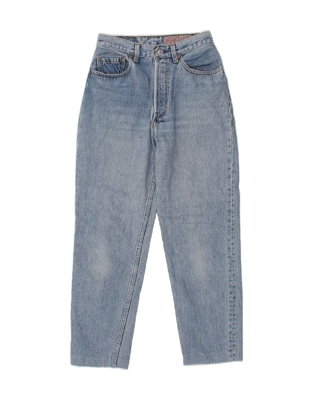 LEVI'S Womens High Waist Tapered Jeans W29 L27 Blue Cotton Trendy Skinny Fit Jeans