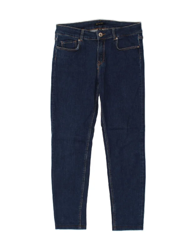 MASSIMO DUTTI Womens Skinny Jeans EU 40 Medium W30 L26 Navy Blue Cotton Casual High-Waisted Bootcut Jeans MASSIMO DUTTI Womens Skinny Jeans EU 40 Medium W30 L26 Navy Blue Cotton Casual High-Waisted Bootcut Jeans