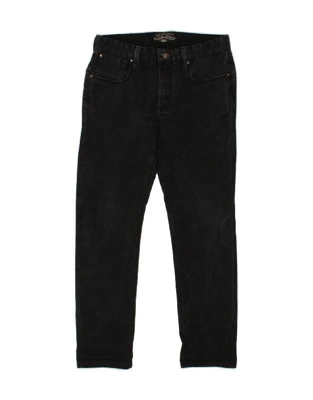 MELTIN' POT Womens Straight Jeans W32 L32 Black Cotton Chic Vintage-Inspired Denim Jeans MELTIN' POT Womens Straight Jeans W32 L32 Black Cotton Chic Vintage-Inspired Denim Jeans