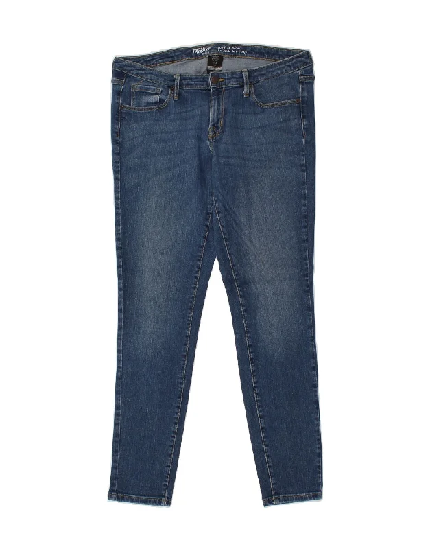 MOSSIMO Womens Low Waist Skinny Jeans US 14 XL W32 L30 Blue Cotton Comfortable Stretch Denim Jeans MOSSIMO Womens Low Waist Skinny Jeans US 14 XL W32 L30 Blue Cotton Comfortable Stretch Denim Jeans
