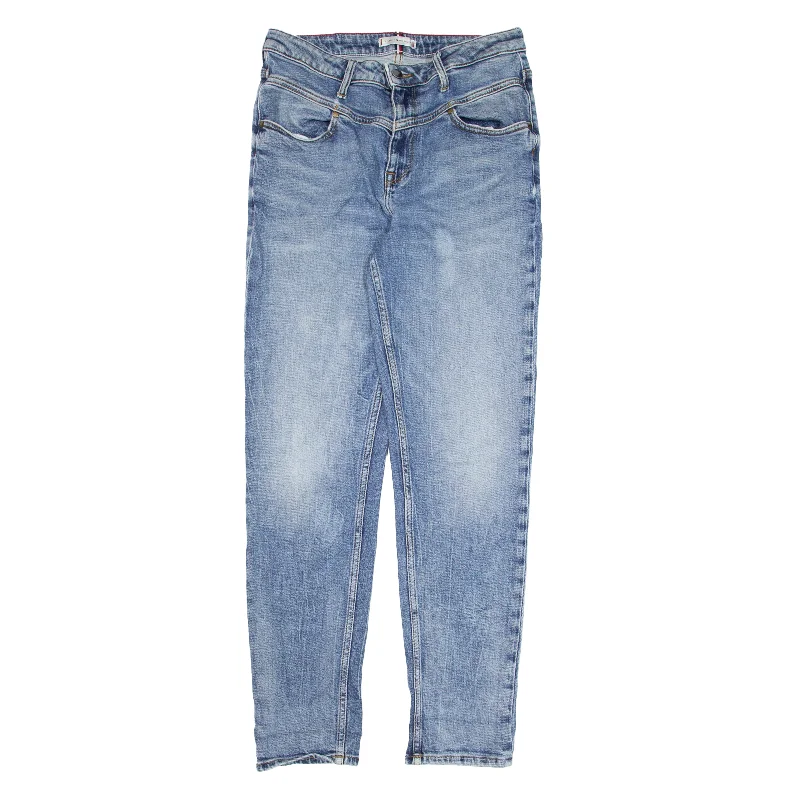TOMMY HILFIGER Gramercy Jeans Blue Denim Slim Tapered Womens W30 L29 Stylish High-Waisted Denim TOMMY HILFIGER Gramercy Jeans Blue Denim Slim Tapered Womens W30 L29 Stylish High-Waisted Denim