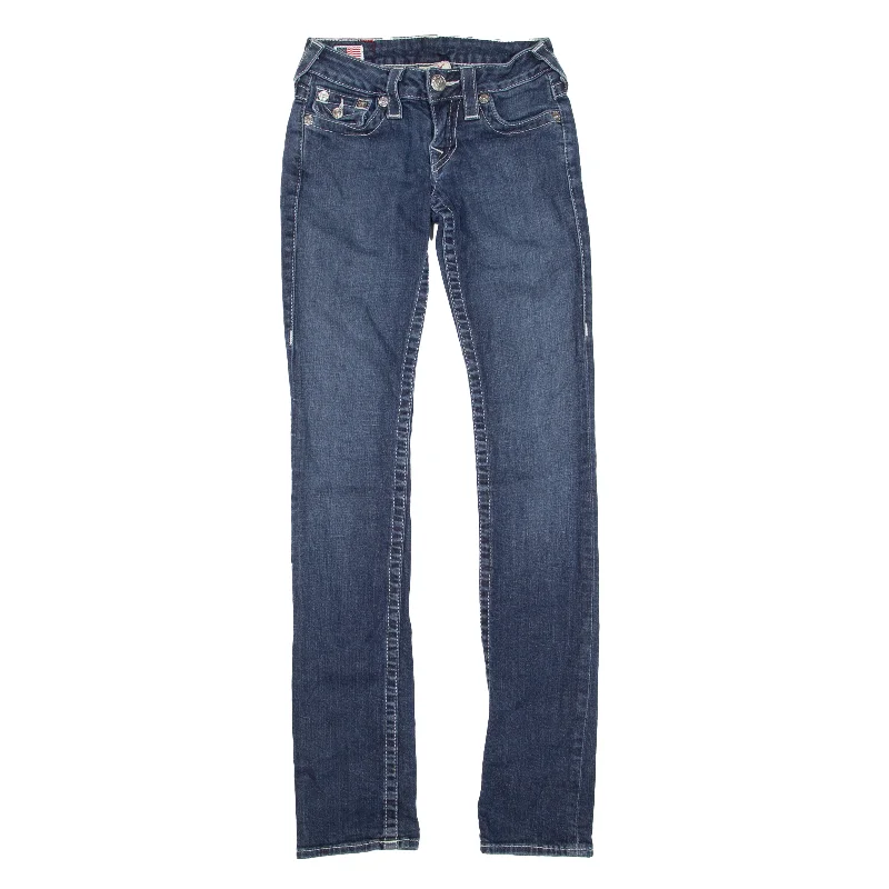 TRUE RELIGION Billy Jeans Blue Denim Slim Skinny Womens W24 L32 Fashionable Relaxed Fit Denim TRUE RELIGION Billy Jeans Blue Denim Slim Skinny Womens W24 L32 Fashionable Relaxed Fit Denim