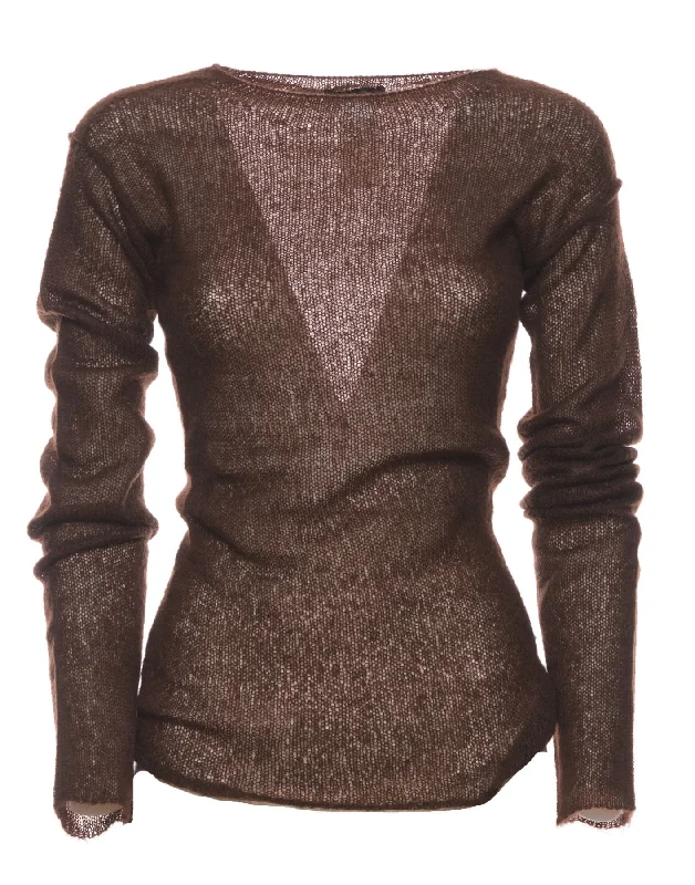 Sweater woman OASI 288 1171 TOFFEE Hanami D'or Welt Pockets Slit Pockets Flap Pockets Sweater woman OASI 288 1171 TOFFEE Hanami D'or Welt Pockets Slit Pockets Flap Pockets