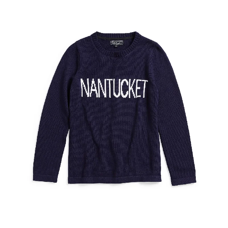 Latitude Clothing Nantucket Sweater - Navy/White Knit Fabric Woven Fabric Fleece Fabric Latitude Clothing Nantucket Sweater - Navy/White Knit Fabric Woven Fabric Fleece Fabric