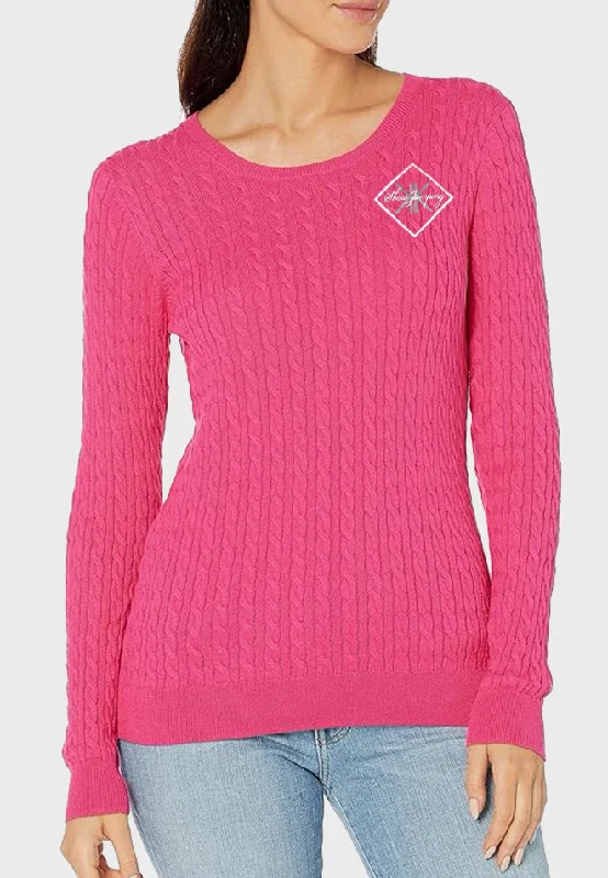 NEW! Women's Lightweight Long-Sleeve Cable Crewneck Sweater, 10 Color Options Sweater Knitwear Pullover NEW! Women's Lightweight Long-Sleeve Cable Crewneck Sweater, 10 Color Options Sweater Knitwear Pullover