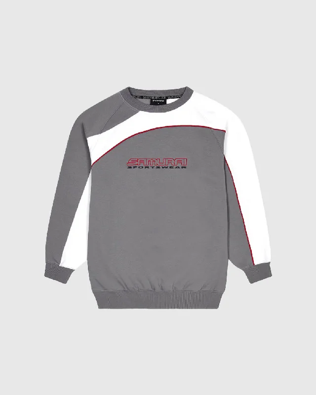 AC: 1-005 - Women's Monarch Sweater - Grey/White Turtle Neck Boat Neck Asymmetrical Neck AC: 1-005 - Women's Monarch Sweater - Grey/White Turtle Neck Boat Neck Asymmetrical Neck